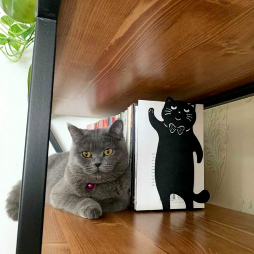 نگهدارنده کتاب نیتا متال طرح گربه پاپیونی