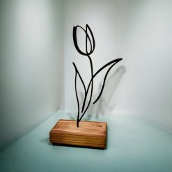 تندیس مینیمال نیتا متال طرح لاله