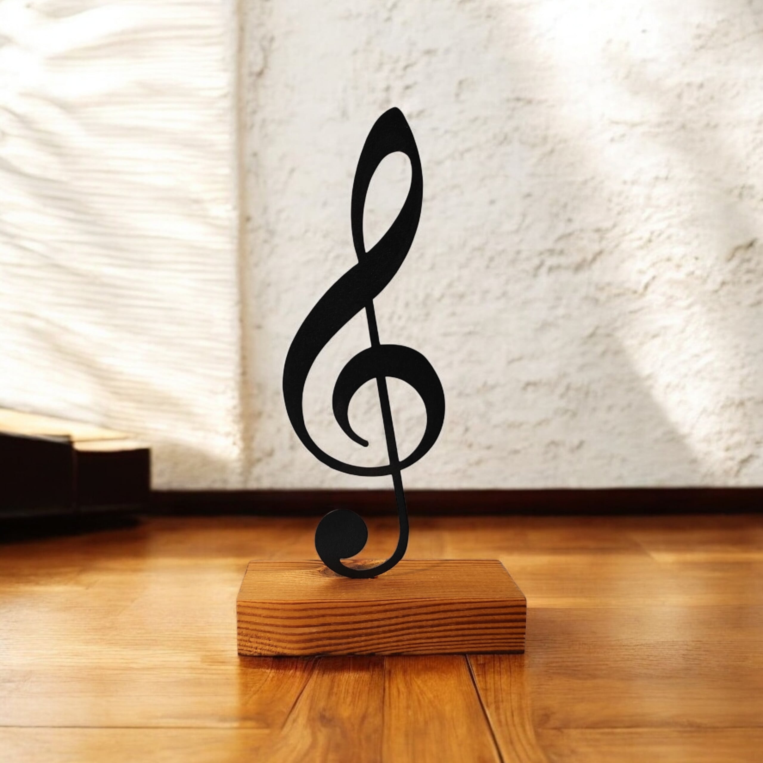 تندیس مینیمال نیتا متال طرح نت موسیقی کلید سل