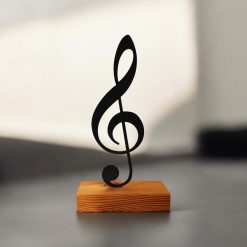 تندیس مینیمال نیتا متال طرح نت موسیقی کلید سل