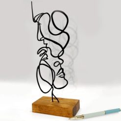 تندیس مینیمال نیتا متال طرح عشق و همدم