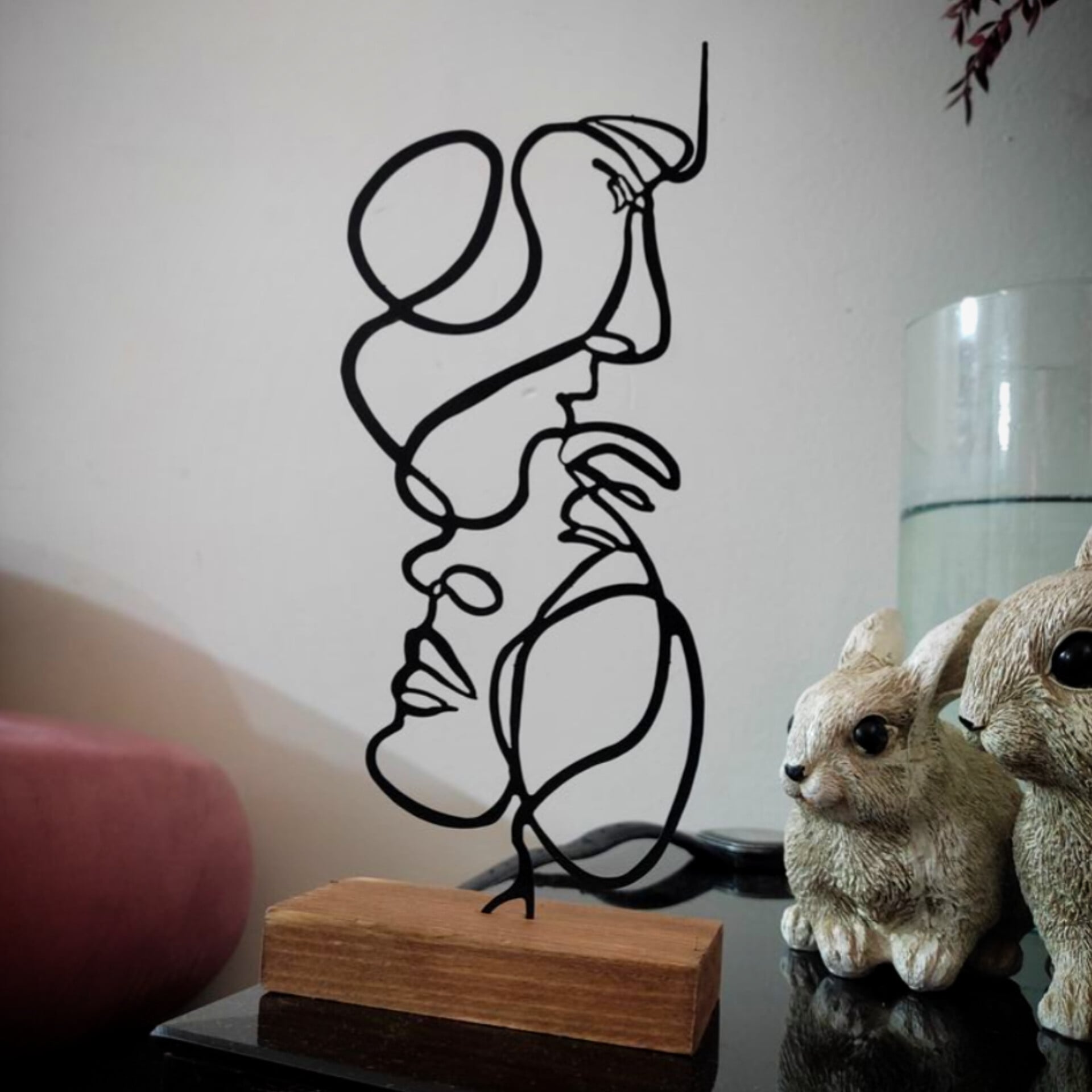 تندیس مینیمال نیتا متال طرح عشق و همدم