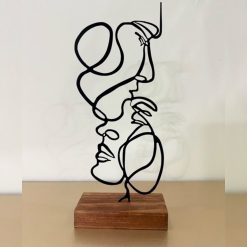 تندیس مینیمال نیتا متال طرح عشق و همدم