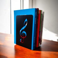 نگهدارنده کتاب نیتا متال طرح نت موسیقی کلید سل