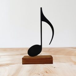 تندیس مینیمال نیتا متال طرح نت موسیقی چنگ