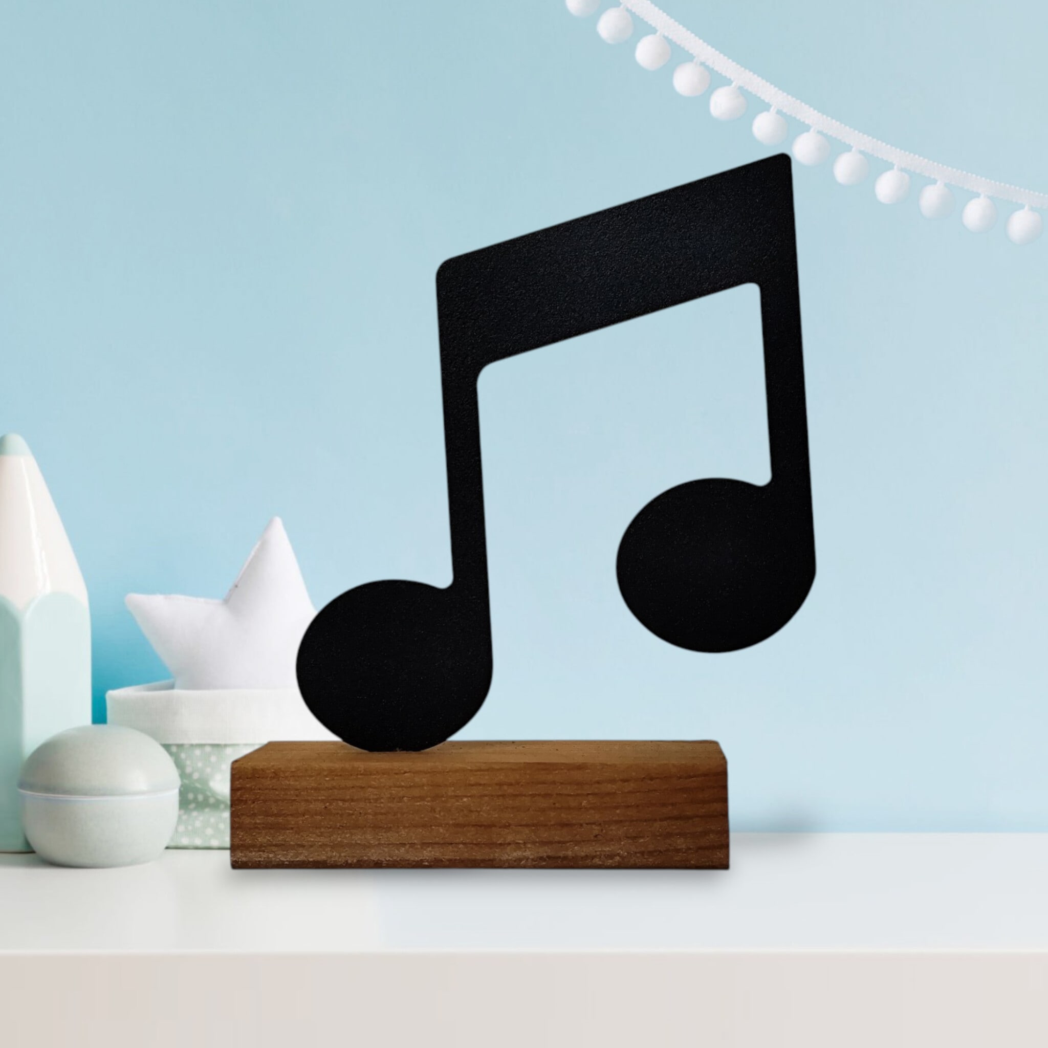 تندیس مینیمال نیتا متال طرح نت موسیقی چنگ