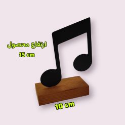 تندیس مینیمال نیتا متال طرح نت موسیقی چنگ