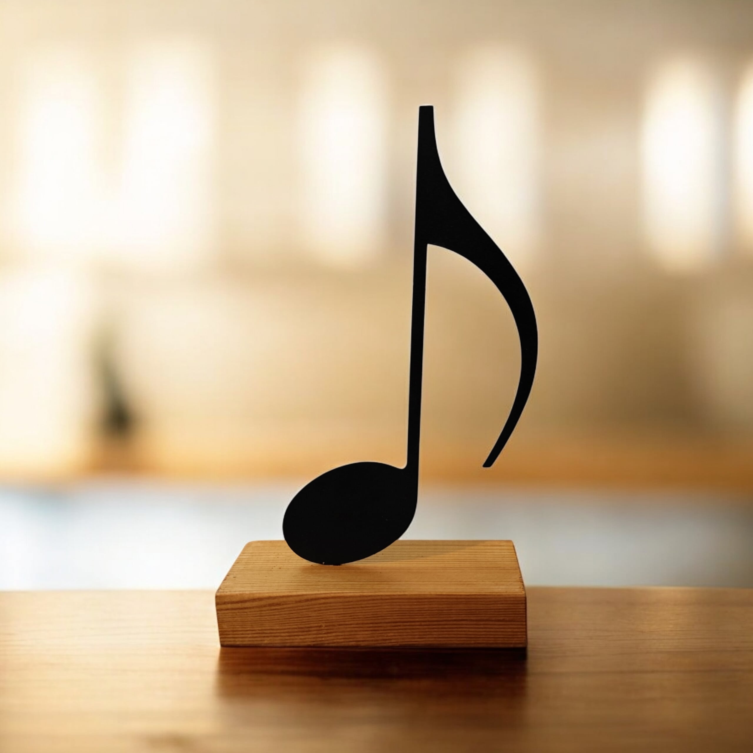 تندیس مینیمال نیتا متال طرح نت موسیقی چنگ کد 1