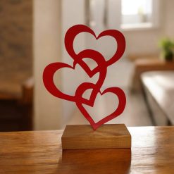 تندیس مینیمال نیتا متال طرح قلب