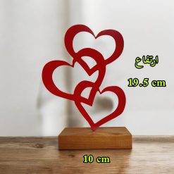 تندیس مینیمال نیتا متال طرح قلب