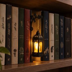 فانوس روشنایی نیتا متال طرح بین کتابی